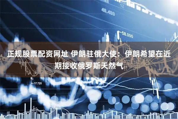 正规股票配资网址 伊朗驻俄大使：伊朗希望在近期接收俄罗斯天然气