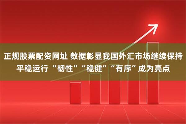 正规股票配资网址 数据彰显我国外汇市场继续保持平稳运行 “韧性”“稳健”“有序”成为亮点